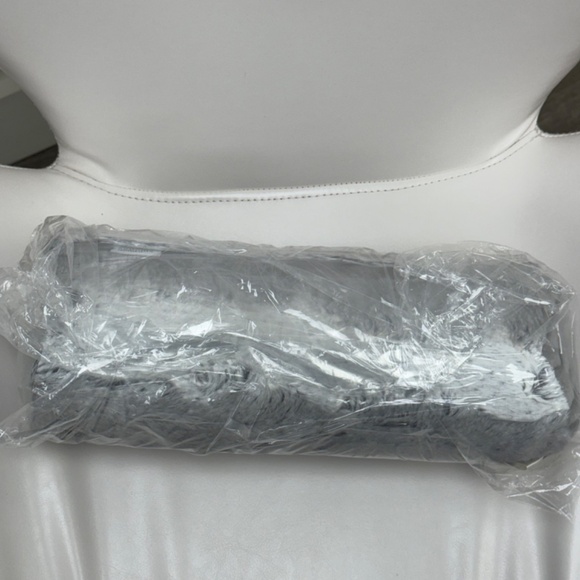 Sonoma Lavender Spa Bolster Roll Platinum Angora Grey Gray Silver Heatable NEW - Picture 4 of 16
